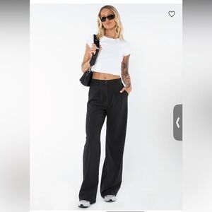 Princess Polly - Black Archer Pants - Size US 2